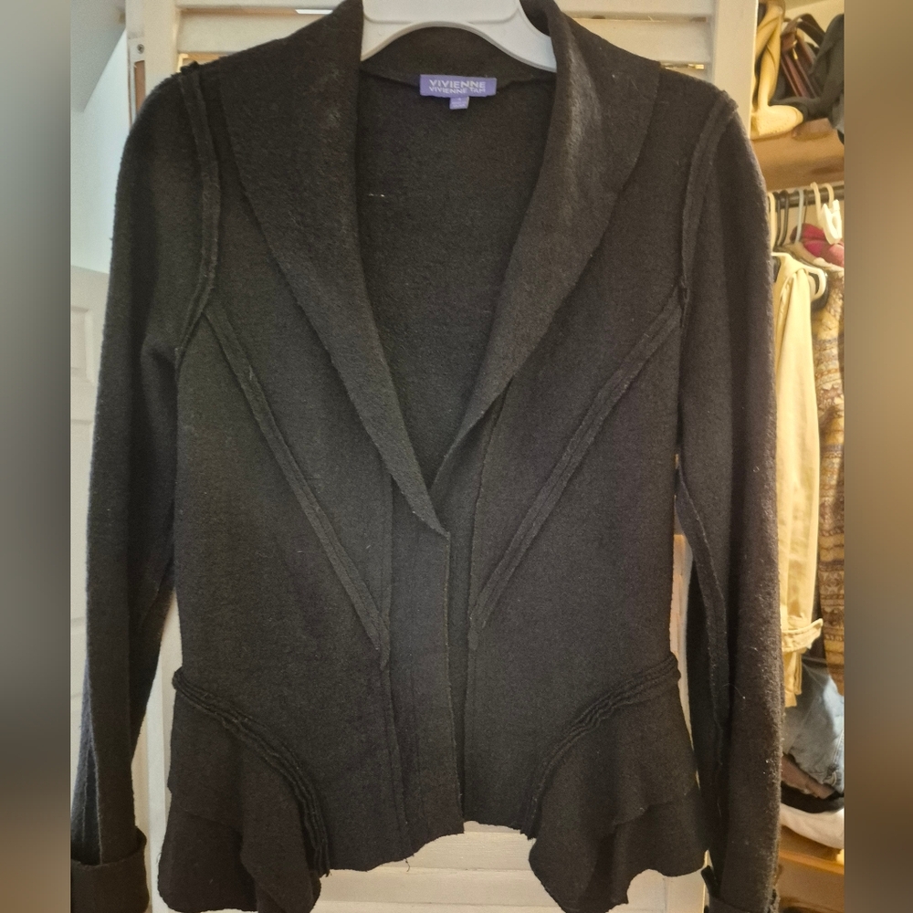 Vivienne Tam Goth Black Cardigan 4